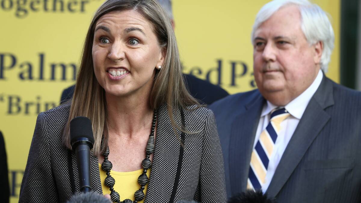 ON THE ATTACK: Palmer United Party hopeful and Cessnock councillor Suellen Wrightson was no shrinking violet as a press conference turned ugly on Thursday. Picture: Alex Ellinghausen