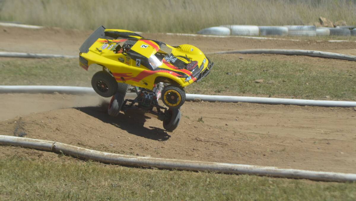 ACTION APLENTY: The 2016 AARCMCC 1/5 Scale Off Road Australian Championships are providing great entertainment at the Ravensworth circuit, which is located between Muswellbrook and Singleton.