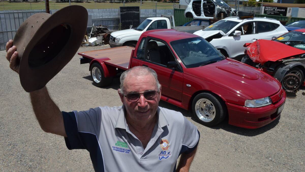 Terry Hartmann and his Holden One Tonner. Pictures: Sam Norris
