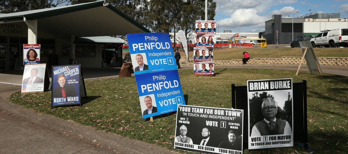 Shots from the Maitland council election 2017