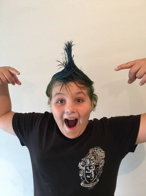Big-hearted: Nine-year-old Max Hill will raise money for a good cause by shaving his head on March 16. Picture: supplied 