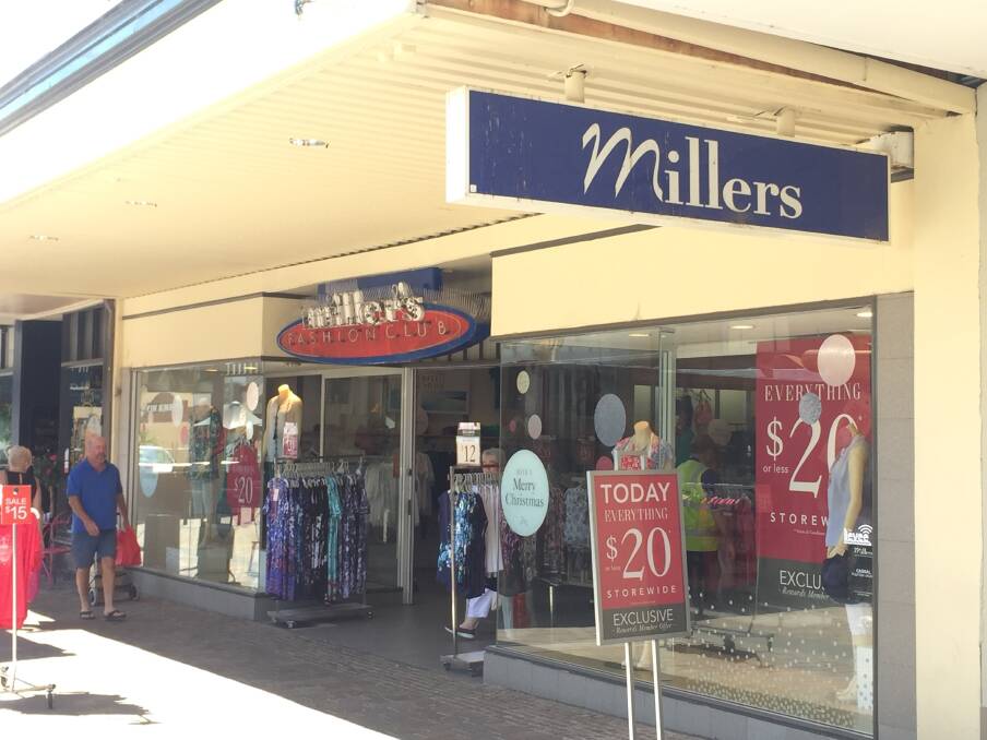 Future fears: It's unclear whether Maitland stores Millers and Rivers will be impacted by a decision by their parent company to close 300 shops around Australia. 