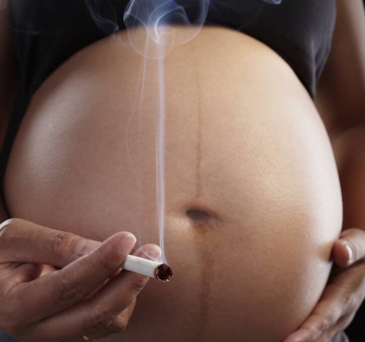 Giving up: The rates of women smoking during pregnancy are dropping in NSW.