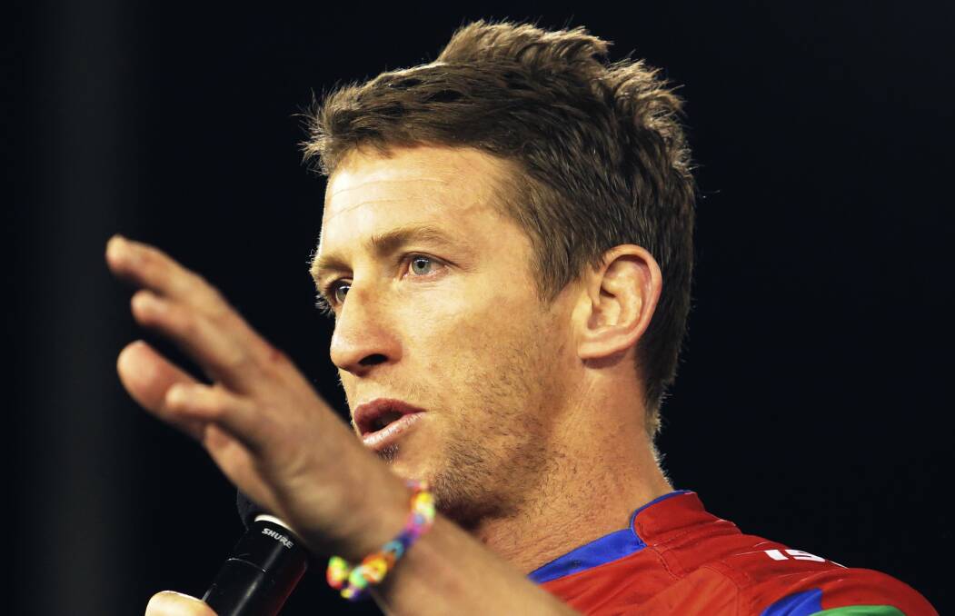 Returning: Former Newcastle Knights skipper Kurt Gidley is returning to the club in a corporate role following his retirement. Picture: Peter Stoop