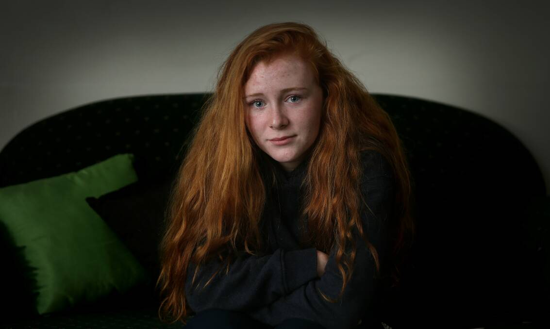 NOT WORTH IT:  Hayley Gillan, 14, who lost her father and best friend, says getting behind the wheel under the influence of alcohol isn't worth the risk of something going tragically wrong. Picture: Marina Neil
