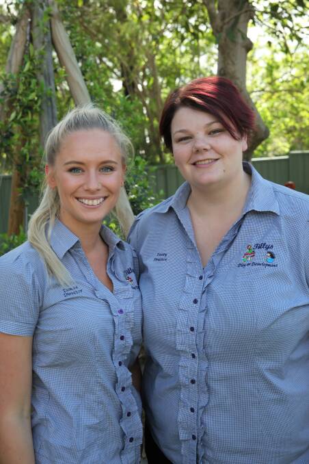 Team: Stacey and Danae from Tillys Play and Development Centre in Bolwarra are dedicated to providing outstanding care to every child.
