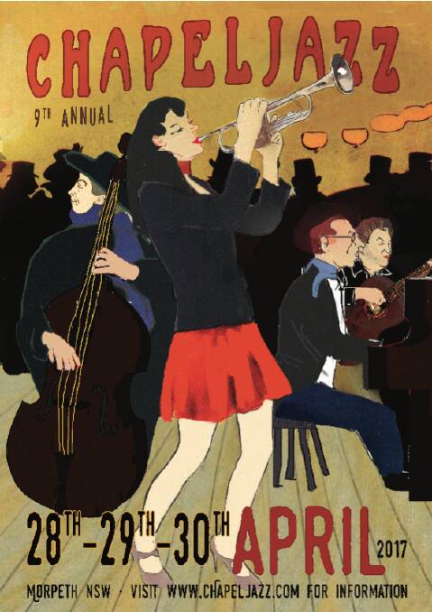 The 2017 poster for Chapel Jazz.