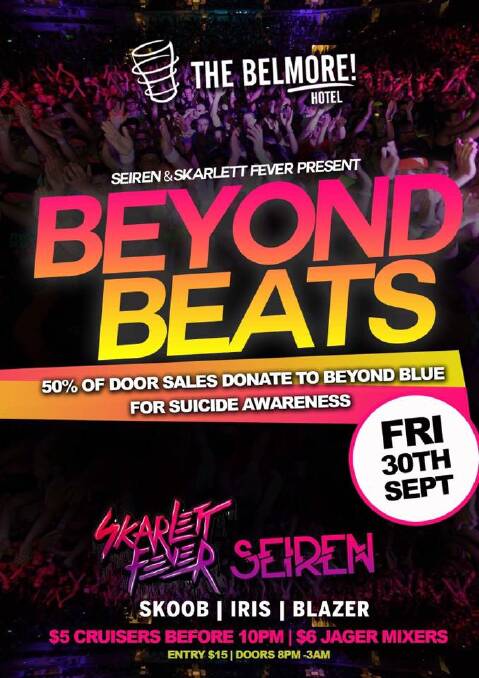 AWARENESS: DJs Skarlett Fever and Seiren will host Beyond Beats to raise money and awareness of mental health. 