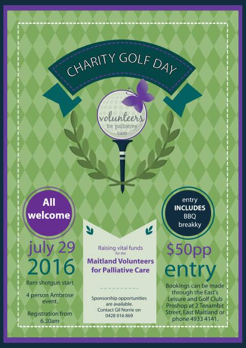 The 2016 charity golf day poster.