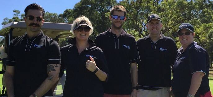 FUNDRAISER: The Newcastle Permanent Building Society team at the golf day. Picture: SUPPLIED