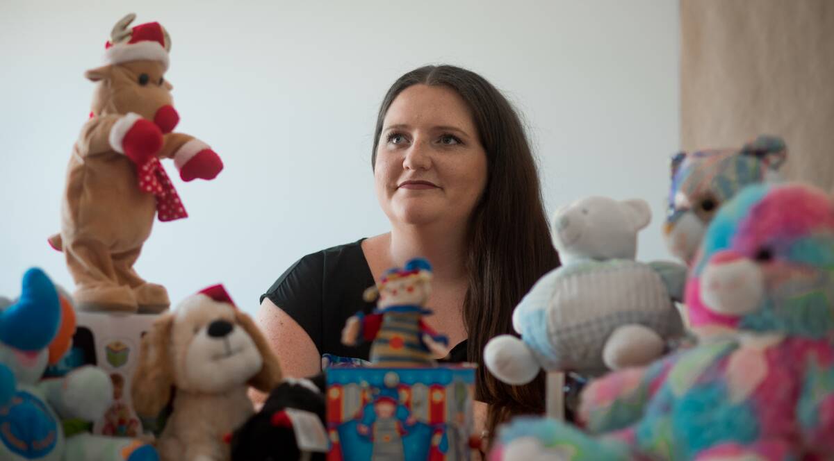 DONATE: Hope For The Hunter's Kate Morris with donated toys for the children of Carrie's Place. Photo: Perry Duffin