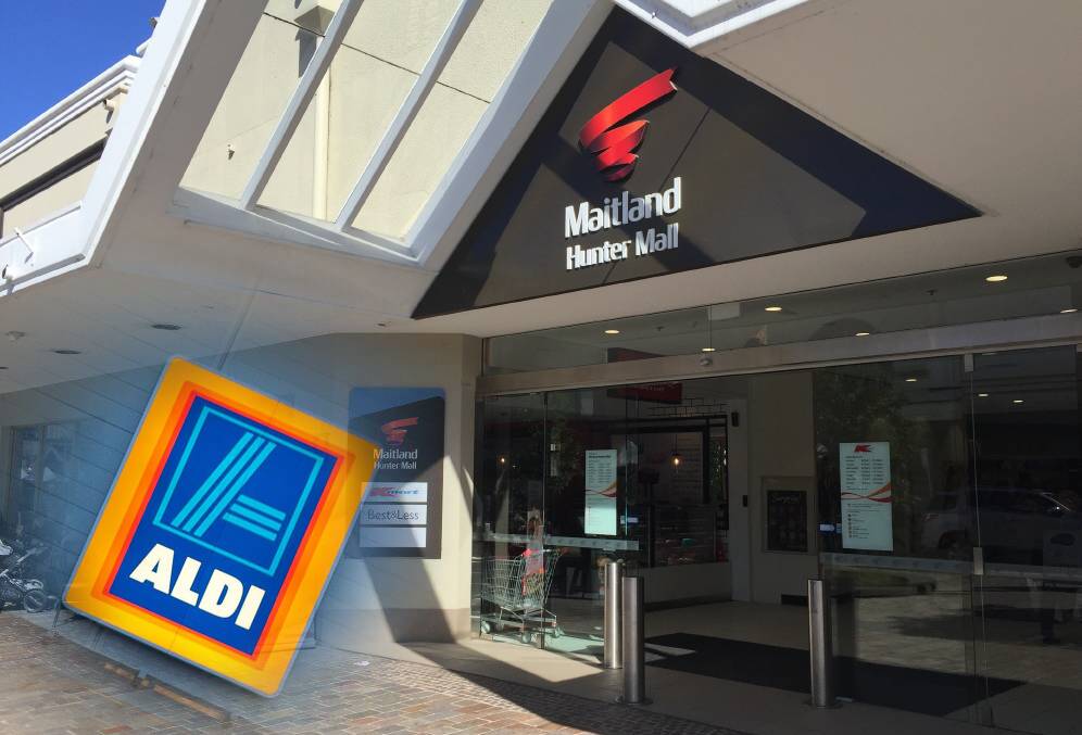 COMING SOON?: An application for a liquor licence reveals Aldi is planning a move to the Hunter Mall (picture digitally manipulated).