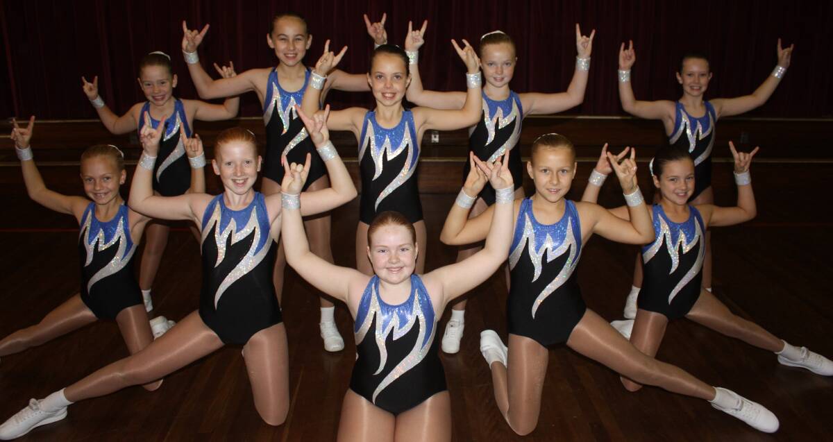 STATE'S BEST: The Rock-ettes (pictured) and Pink Jets from Rutherford Primary School took out the state title in School aerobics. Picture: SUPPLIED