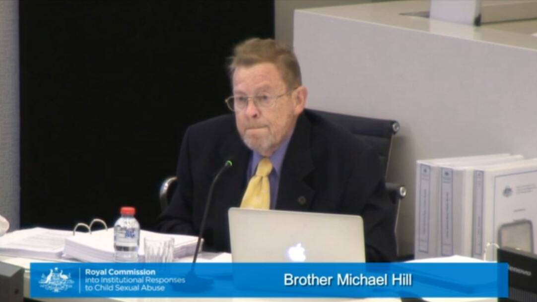 Brother Michael Hill giving evidence in Newcastle on Wednesday.