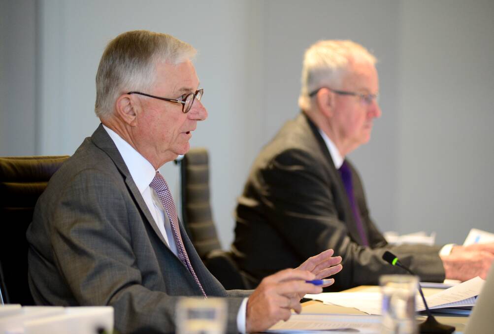 Royal commission chair Justice Peter McClellan (left).