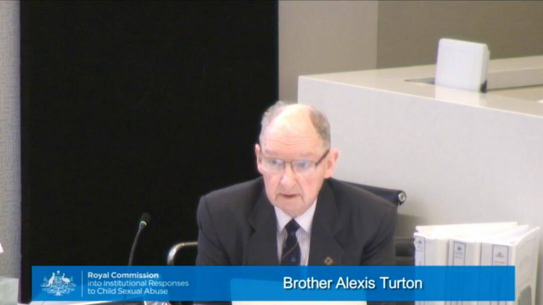 Brother Alexis Turton giving evidence in Newcastle on Tuesday.