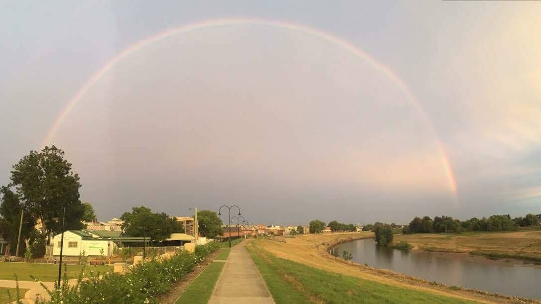 Kirsty Power captured this photo of the rainbow by the river, encouraging others to share their pictures.