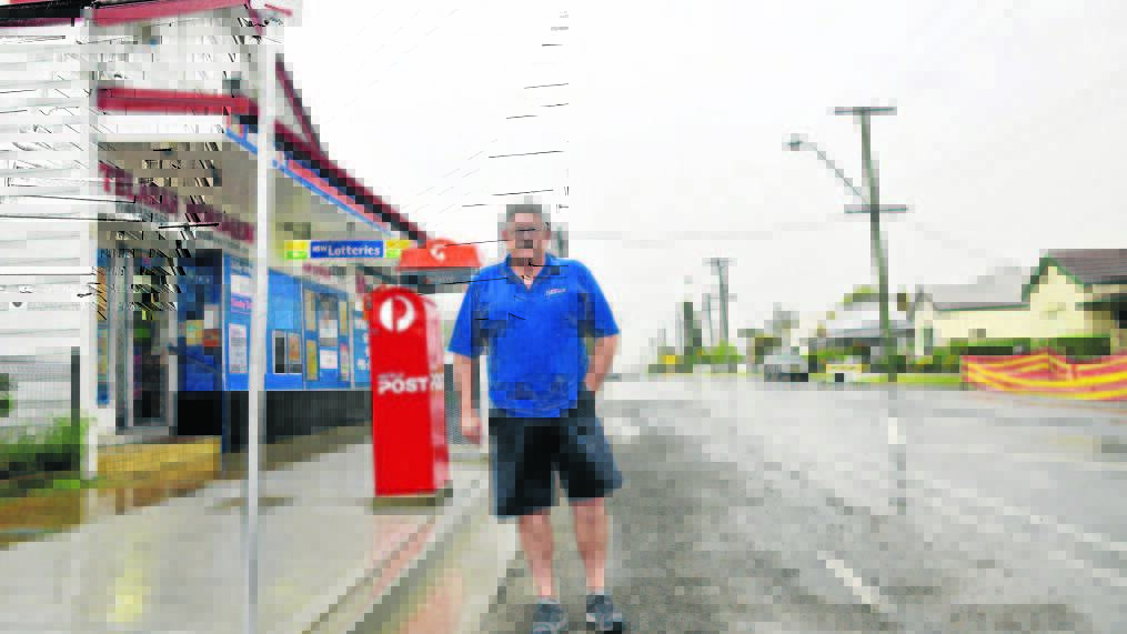 QUICK THINKING: Telarah Newsagency owner Bruce Toghill, pictured in front of the newsagency in 2015.