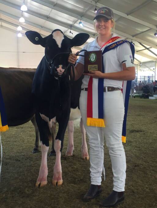 FIRST-TIME SUCCESS: Young Jerrys Plains dairy farmer, Shayne Gee, says she loves parading and it comes naturally to her.