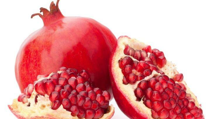 Top colour: Imported pomegranates are available now. 