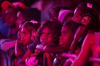 A spellbound audience at the annual Barunga Festival. Photo: Glenn Campbell