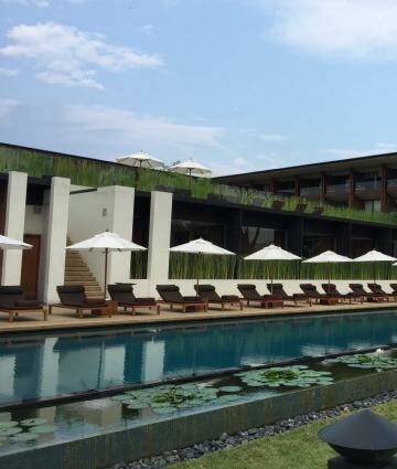 The 34-metre-long pool at Anantara Chiang Mai Photo: Julie Miller
