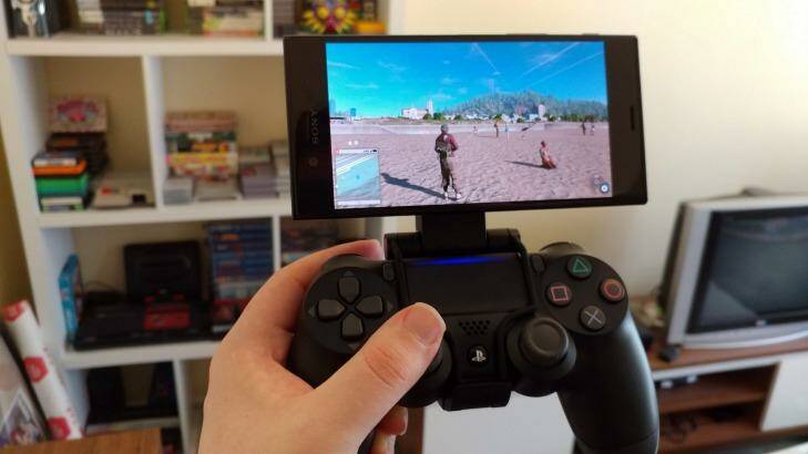 The phone naturally taps into Sony's ecosystem of other devices, including playing your PS4 remotely. Photo: Tim Biggs