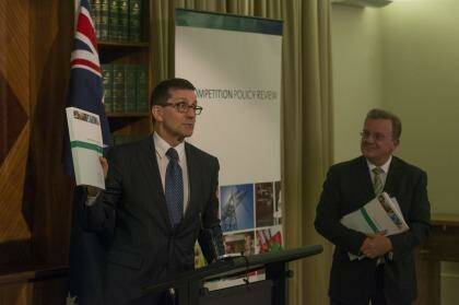 Professor Ian Harper releases the Competition Policy Review's final report on Tuesday. Photo: Jesse Marlow