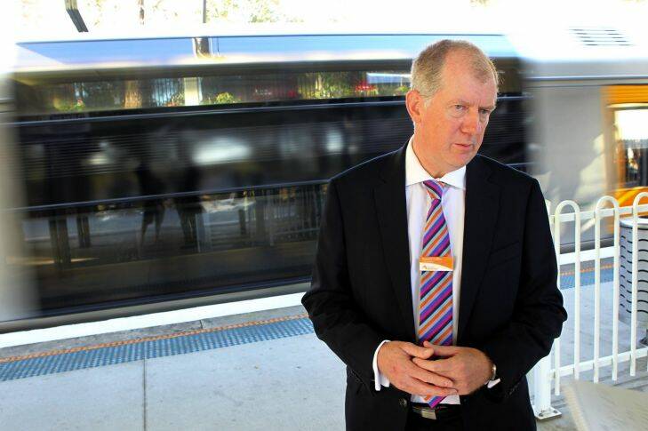 20.09.13 First hand experience: Sydney Trains chief executive Howard Collins commutes from Woolooware station. Picture: John Veage