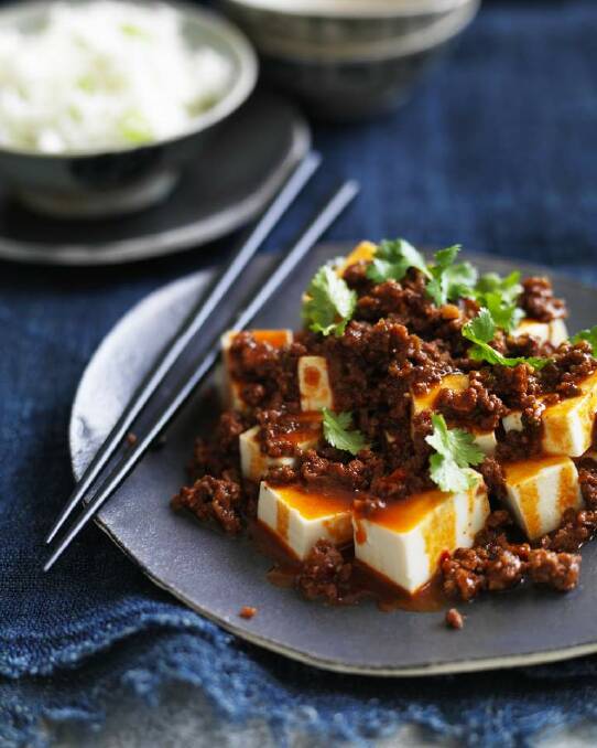 Neil Perry's spicy hot beef and tofu <a href="http://www.goodfood.com.au/good-food/cook/recipe/spicy-hot-beef-and-tofu-20140114-30shg.html"><b>(RECIPE HERE).</b></a> Photo: William Meppem