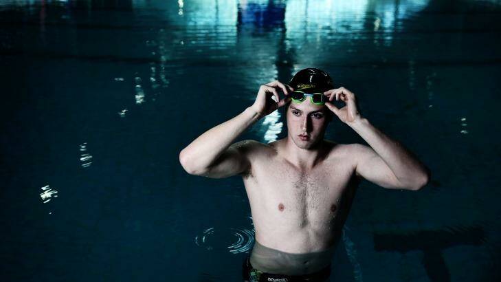 Matthew Wilson training at Sydney Olympic Aquatic centre this week.  Photo: Louise Kennerley