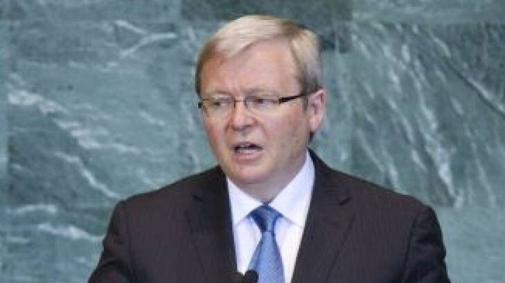Kevin Rudd says the Prime Minister is pandering to a "Hansonite insurgency".  Photo: Andrew Harrer
