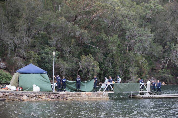 Police have recovered three bodies from a sea plane crash, where all six people on board died at Apple Tree Boat Ramp, Ku-Ring-Gai Chase National Park on 31 December 2017. The Sea plane crashed at around 3:15 in Jerusalem Bay. Photo: Jessica HromasPolice have recovered three bodies from a sea plane crash, where all six people on board died at Apple Tree Boat Ramp, Ku-Ring-Gai Chase National Park on 31 December 2017. The Sea plane crashed at around 3:15 in Jerusalem Bay. Photo: Jessica Hromas