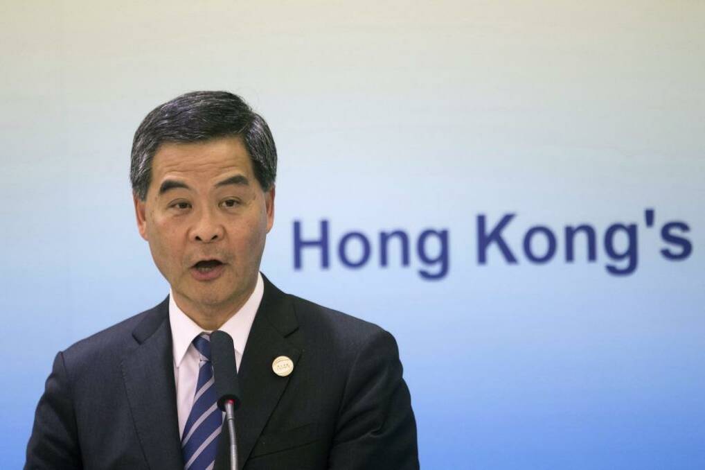 Audacious: Hong Kong Chief Executive Leung Chun-ying. Photo: Brent Lewin/Bloomberg