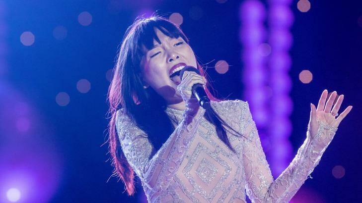 Dami Im says her experience as a gospel singer in South Korea helps her to "keep grounded".  Photo: Cole Bennetts