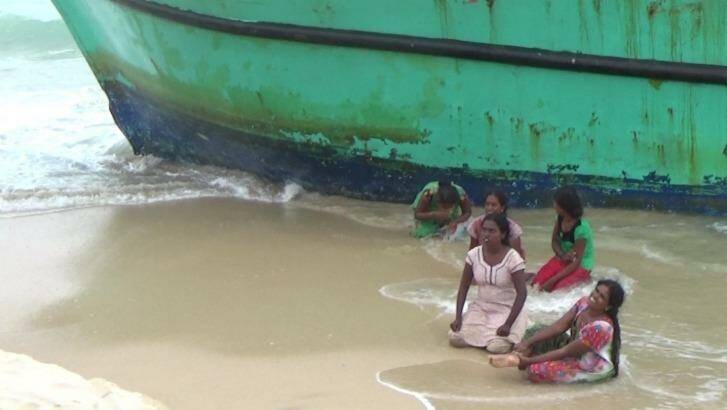 The women suffered mild injuries making their way to shore.  Photo: Fadly