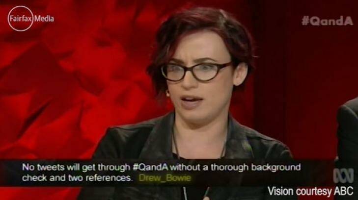 Journalist Laurie Penny on Ashley Madison cheats: 'Lying to your partner makes you a dick, it doesn't make you an abuser.' Photo: ABC