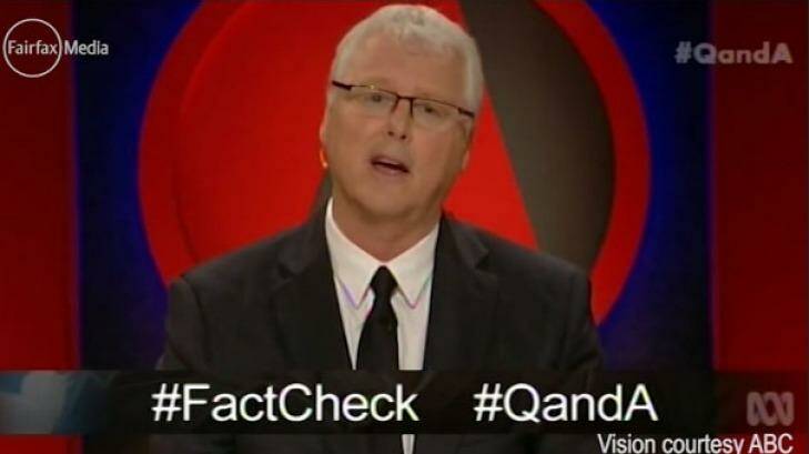 Q&A host Tony Jones avoided repeating last week's tweet drama during Monday's episode on cheating, climate, war and democracy. Photo: ABC