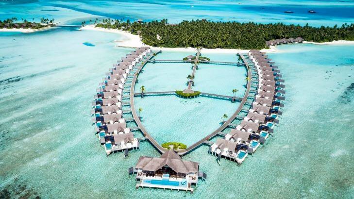 The overwater villas at Per Aquum Niyama, Maldives. Photo: Supplied