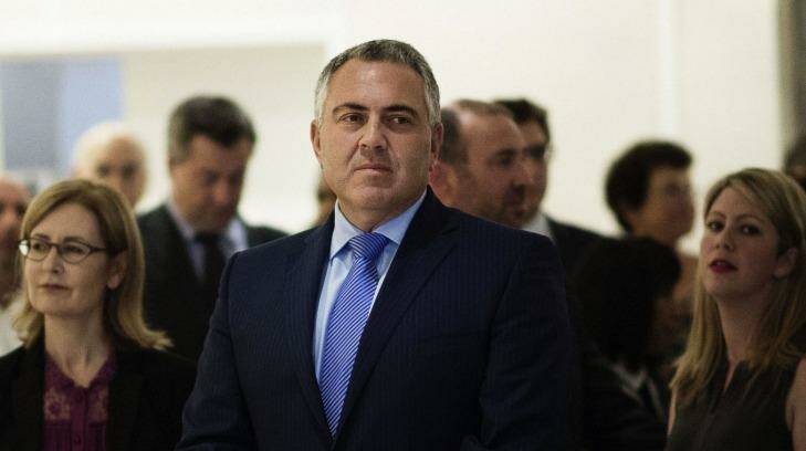 Joe Hockey: Close to Malcolm, but not close enough.  Photo: Christopher Pearce