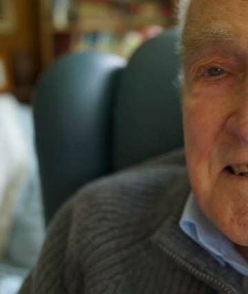 John Morison on his 90th birthday last year. He may never see his son again. Photo: Morison family.