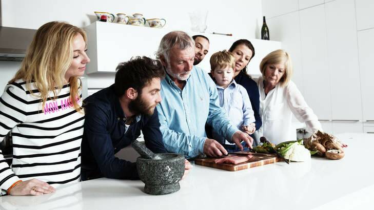 Jacques Reymond and his family at home. Photo: Kristoffer Paulsen