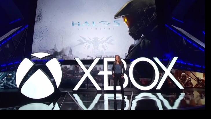 343 Industries studio head Bonnie Ross introduces the newest Halo game, Halo 5: Guardians.