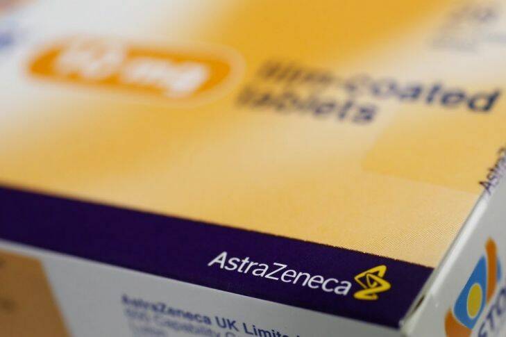 The logo of AstraZeneca is seen on a medication package in a pharmacy in London April 28, 2014. U.S. drugmaker Pfizer Inc is working on its next move in a potential $100 billion bid battle for Britain's AstraZeneca Plc after having a two bids rejected, as deal-making grips the healthcare industry. Pfizer said on Monday it made a 58.8 billion pounds ($98.9 billion) bid approach to AstraZeneca in January and had contacted its British rival again on April 26 seeking further discussions about a takeover. REUTERS/Stefan Wermuth (BRITAIN - Tags: BUSINESS HEALTH)