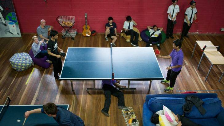 Ping-Pong-a-thon aims to raise awareness of Domestic Violence. Photo: Simon Schluter
