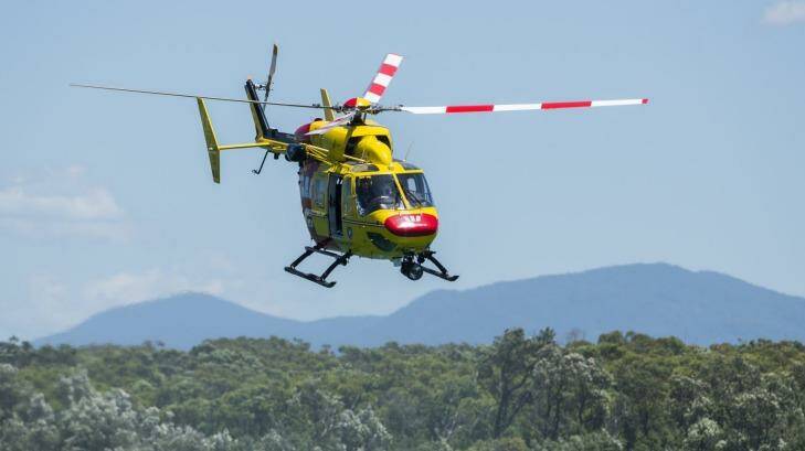 A Westpac Life Saver Helicopter is helping to rescue a man who was lost bush walking in in Kosciuszko National Park Photo: Rohan Thomson