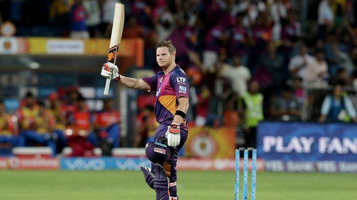 Heavy load: Steven Smith played for the Pune Supergiants in this season's IPL before leaving early with a wrist injury. Photo: Darbs Darby (Andrew Darby)