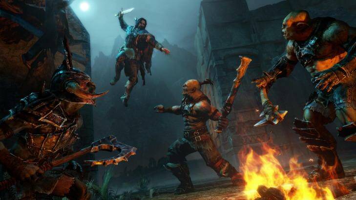 Hunting orcs and observing the political ramifications in <i>Middle-earth: Shadow of Mordor</i>. Photo: Warner Bros