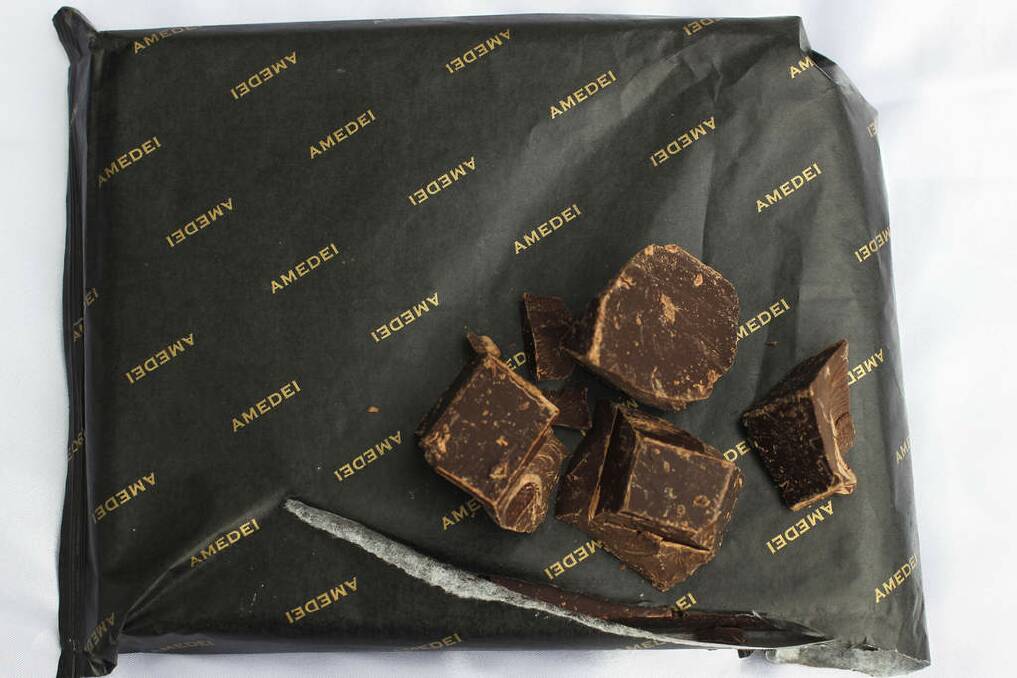 Daily treat: a square of Amadei chocolate. Photo: Sahlan Hayes
