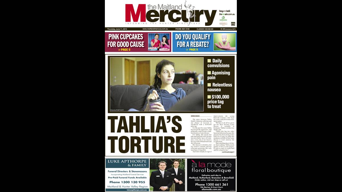 Thursday's Mercury front page.
